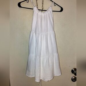 White Summer Mini Dress Sz Small